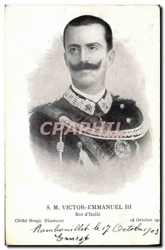 Cartes postales Victor Emmanuel III Roi d Italie