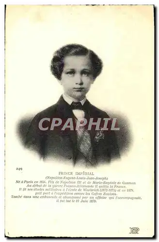 Ansichtskarte AK Prince Imperial Napoleon Fils de Napoleon III