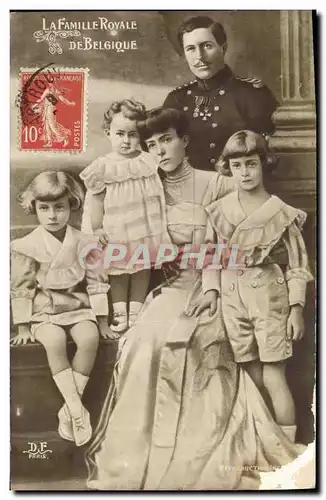 Cartes postales Sainte famille royale De Belgique