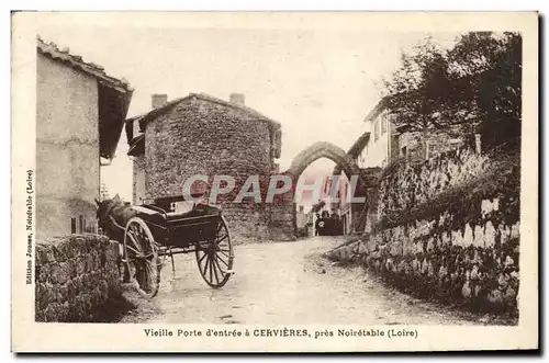 Cartes postales Vieille porte d entree a GErvieres pres Noiretable