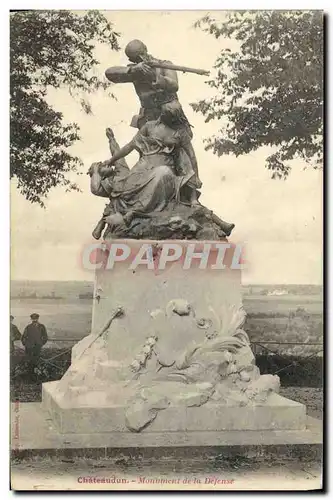 Ansichtskarte AK Chateaudun Monument de la defense Militaria