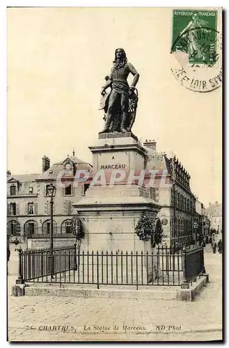 Cartes postales Chartres La statue de Marceau