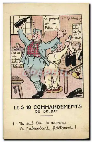 Cartes postales Les 10 commandants du soldat Militaria