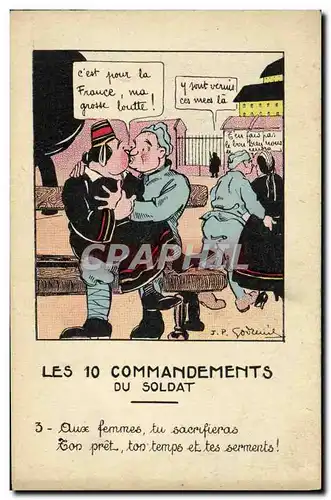 Cartes postales Les 10 commandants du soldat Militaria