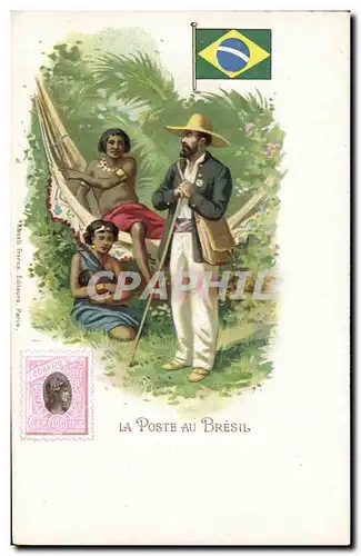 Cartes postales La poste au Bresil