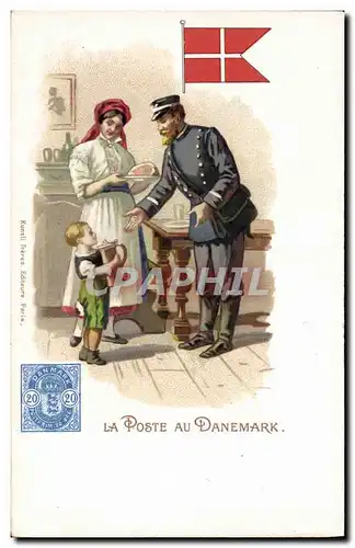Cartes postales La poste au Danemark