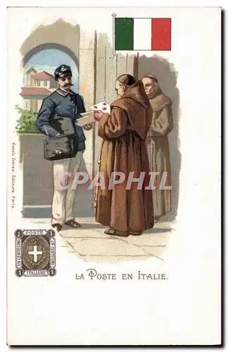 Cartes postales La poste en Italie