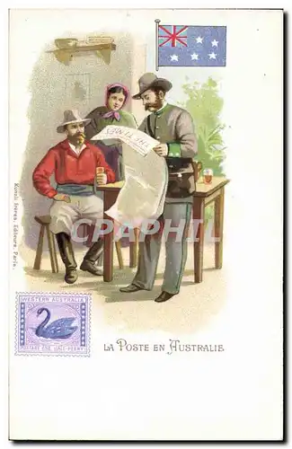 Cartes postales La poste en Australie Cygne