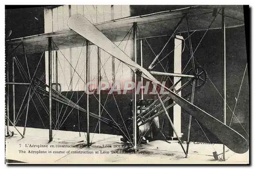 Ansichtskarte AK Aviation Wilbur Wright L aeroplane en construction Leon Bollee