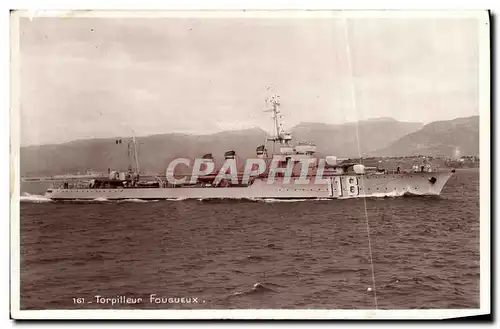 Cartes postales Bateau Torpilleur Fougueux