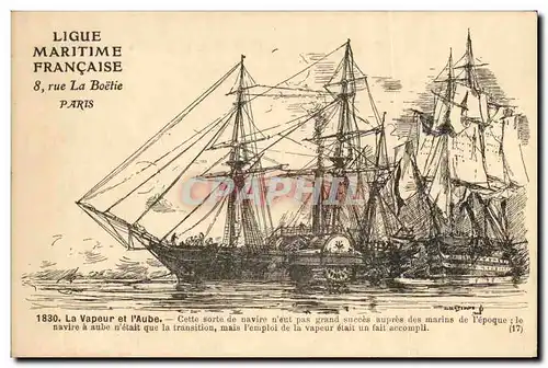 Cartes postales Bateau Vapeur et l Aube