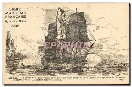 Ansichtskarte AK Bateau Navire Louis XV