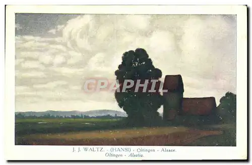 Cartes postales Fantaisie Waltz Hansi Alsace