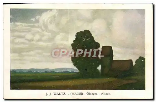 Cartes postales Fantaisie Waltz Hansi Alsace