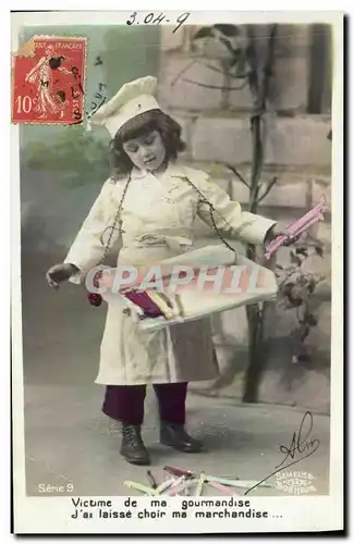 Cartes postales Fantaisie Enfant Patissier