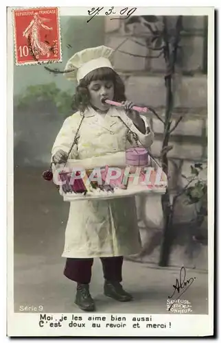 Cartes postales Fantaisie Enfant Patissier