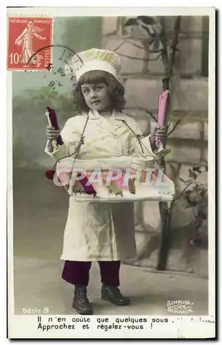 Cartes postales Fantaisie Enfant Patissier