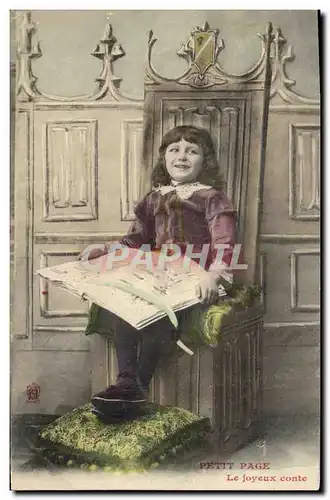 Cartes postales Fantaisie Enfant Petit Page Le joyeux conte