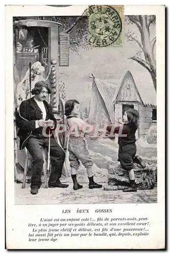 Cartes postales Fantaisie Enfants Les deux gosses