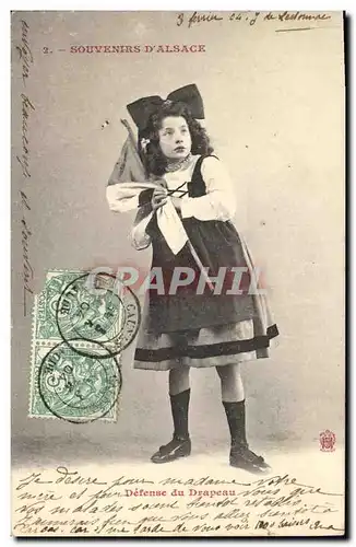 Ansichtskarte AK Fantaisie Enfant Souvenir d Alsace