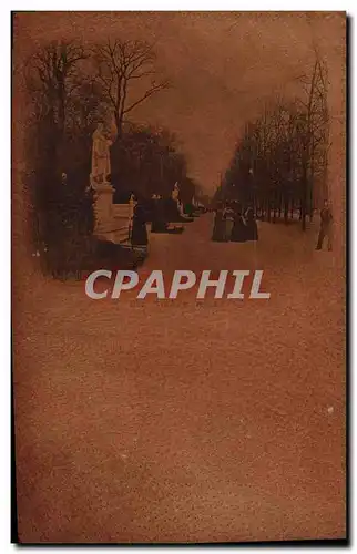 Cartes postales Carte en cuir Berlin Der Sieges Allee