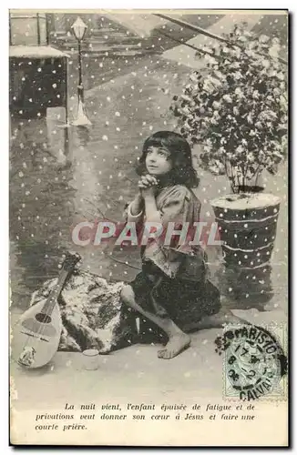 Cartes postales Fantaisie Enfant La mendiante du Pantheon Paris