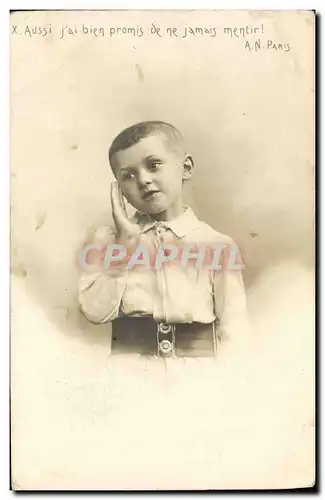 Cartes postales Fantaisie Enfant Aussi j ai bien promis de ne jamais mentir Docteur