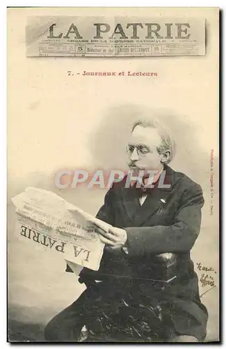 Cartes postales Fantaisie Homme Journal La patrie