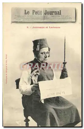 Cartes postales Fantaisie Homme Journal Le petit Journal