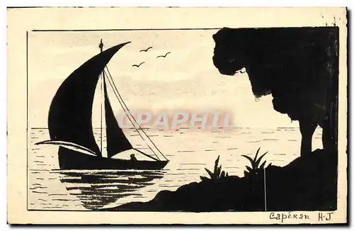 Cartes postales Fantaisie Bateau Caperan