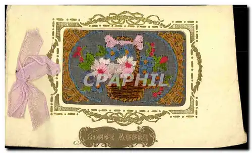 Cartes postales Fantaisie Bonne annee Fleurs