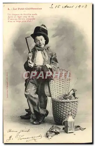 Cartes postales Fantaisie Enfant Le petit chiffonnier