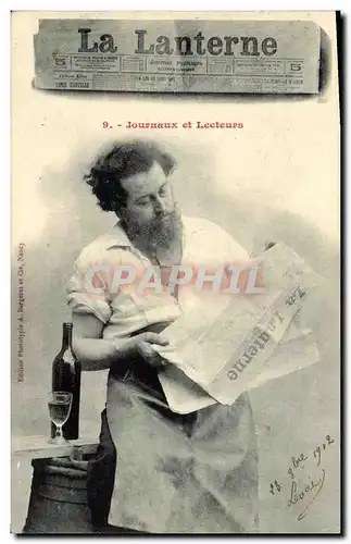 Cartes postales Fantaisie Homme Journal La Lanterne