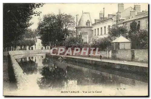 Cartes postales Montargis Vue sur le canal