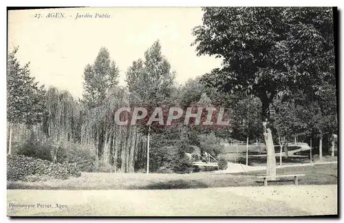 Cartes postales Agen Jardin public