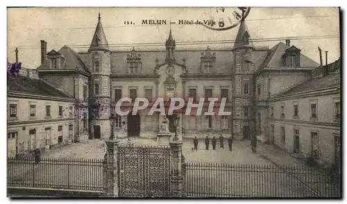 Cartes postales Melun Hotel de ville