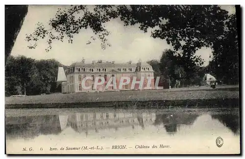 Cartes postales Environs de Saumur Brion Chateau des Haves