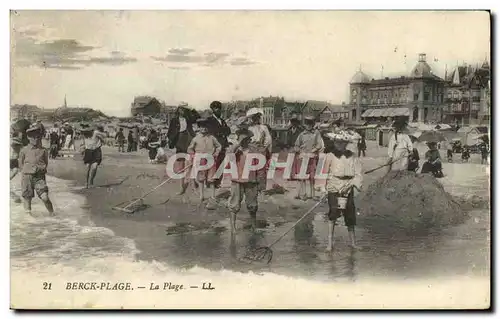 Cartes postales Berck plage la plage Enfants