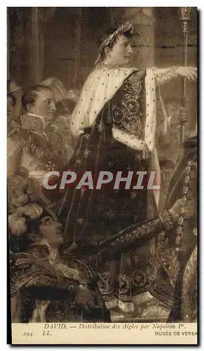 Cartes postales David Distribution des Aigles par Napoleon 1er Musee de Versailles