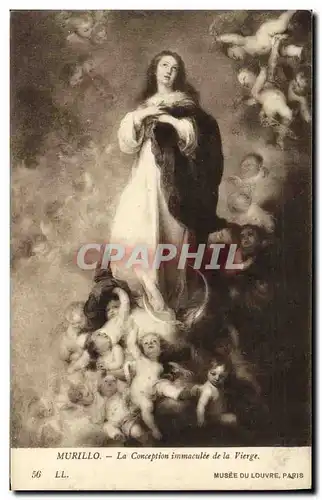 Cartes postales Murillo La Conception immaculee de la Vierge Musee du Louvre Paris