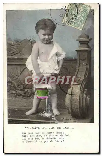 Cartes postales Fantaisie Enfant Necessite n a pas de lois