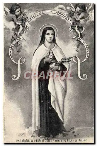 Ansichtskarte AK Ste Therese de l enfant Jesus vitrail du palais du rosaire Anges