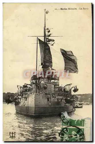 Cartes postales Bateau Marine militaire La Patrie