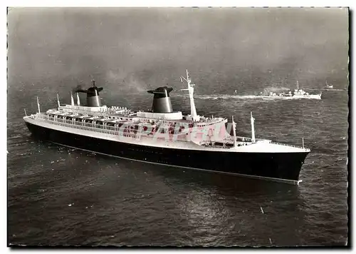 Moderne Karte Bateau Compagnie Generale Transatlantique French line France Paquebot