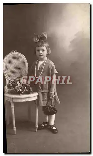 CARTE PHOTO Fantaisie Enfant