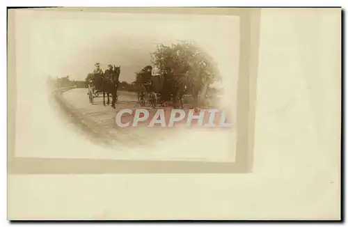 CARTE PHOTO Caleche