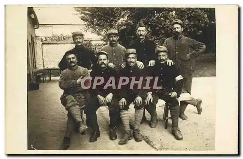 CARTE PHOTO Soldats Militaria Croix Rouge