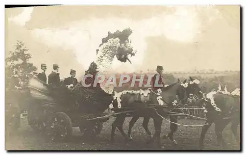 CARTE PHOTO Attelage Dragon Militaira