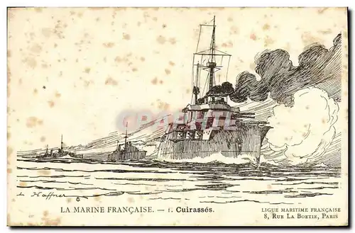 Cartes postales La marine Francaise Cuirasses