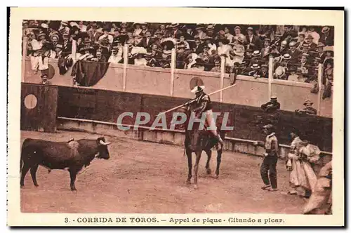 Ansichtskarte AK Sport Espagne Corrida Toro Taureau Appel de pique Citando a picar